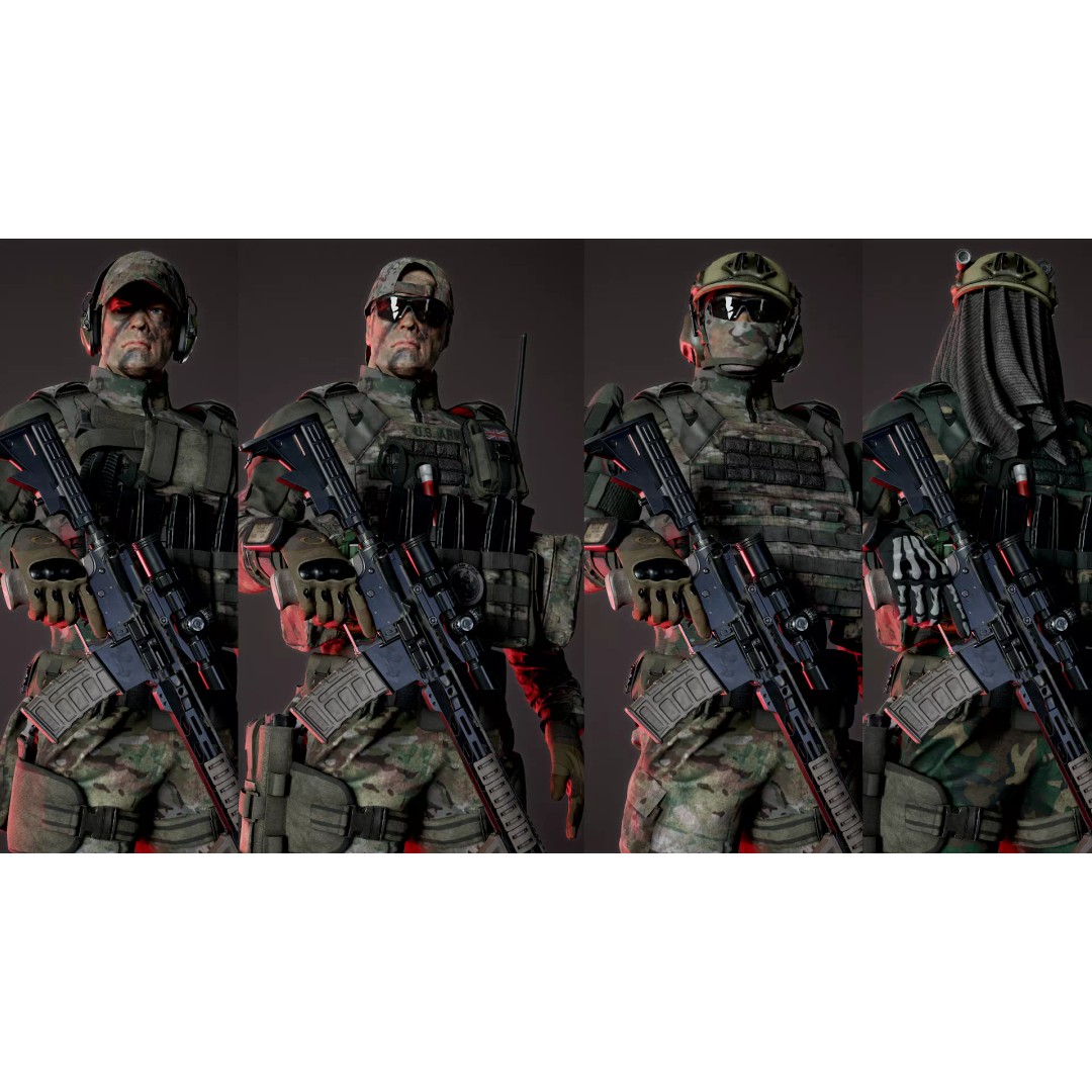 Soldier-AAA-Pack 3D Model – Low Poly Game-Ready Character, FBX - View 6