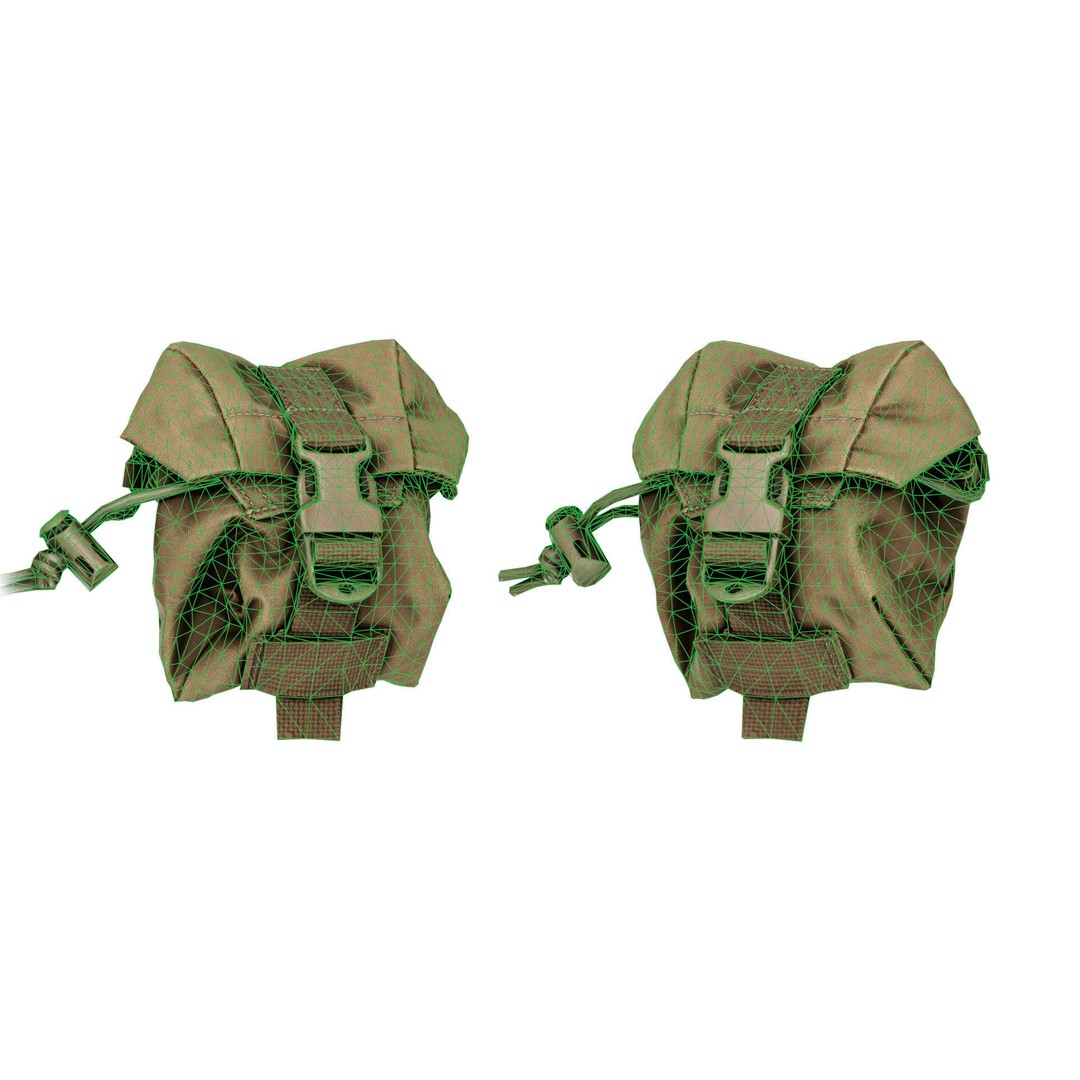 CRYE PRECISION Frag Pouch 3D Model – Low Poly Game Asset, FBX & OBJ - View 10