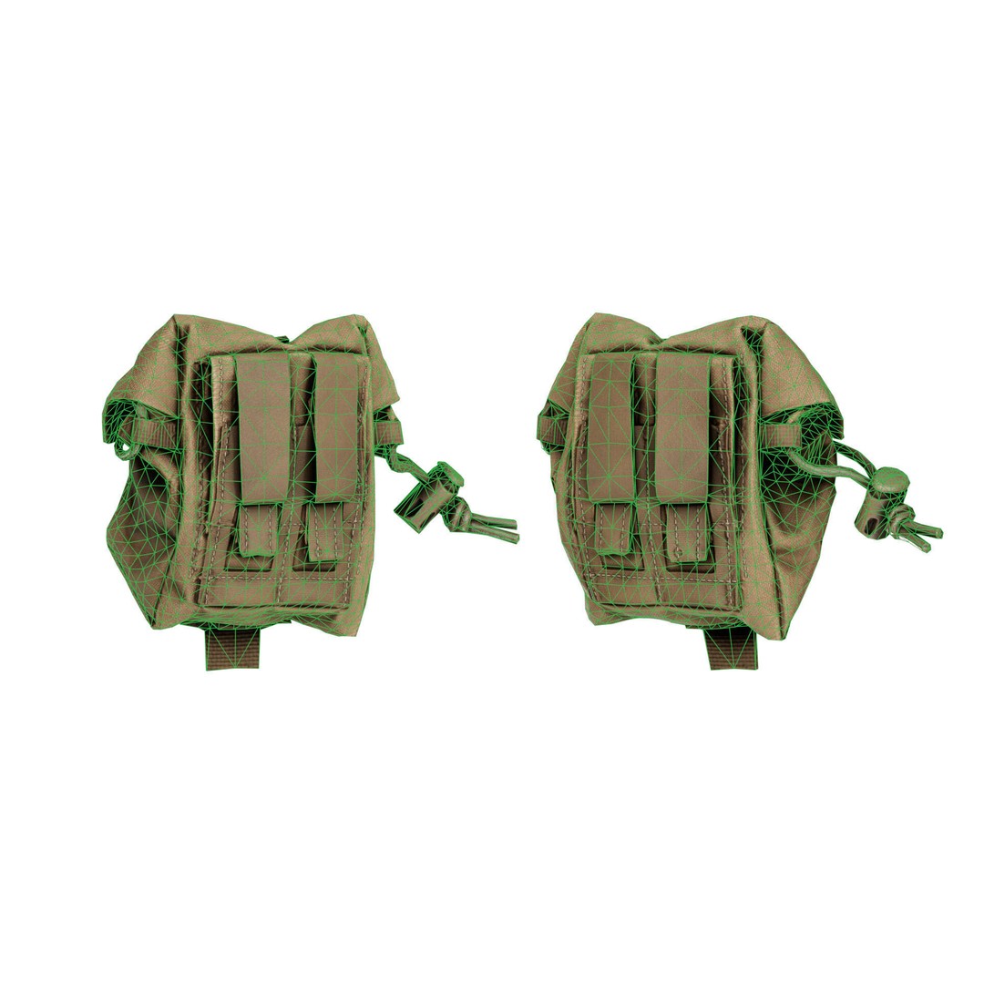 CRYE PRECISION Frag Pouch 3D Model – Low Poly Game Asset, FBX & OBJ - View 13