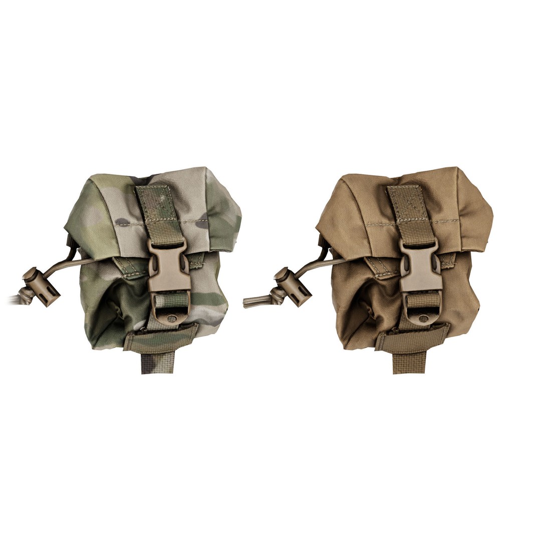 CRYE PRECISION Frag Pouch 3D Model – Low Poly Game Asset, FBX & OBJ - View 3