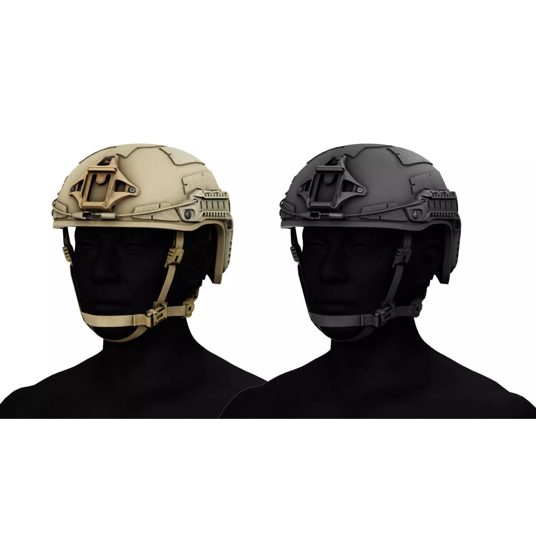 GALVION Caiman 3D Model – Low Poly Game-Ready Military Helmet, FBX - View 3