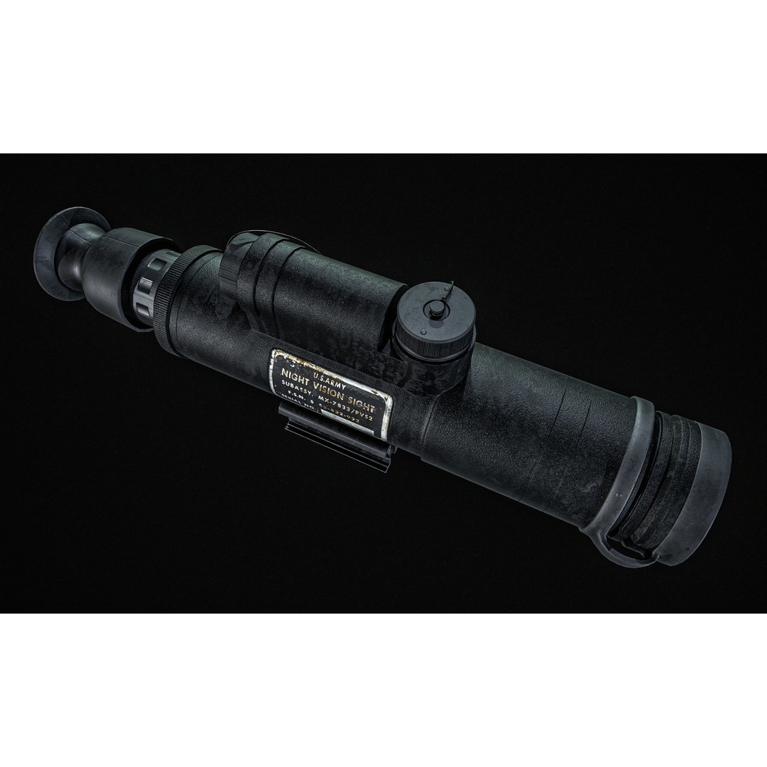 AN PVS 2 Night Vision Scope 3D Model – Low Poly PBR Game Asset, FBX - View 15