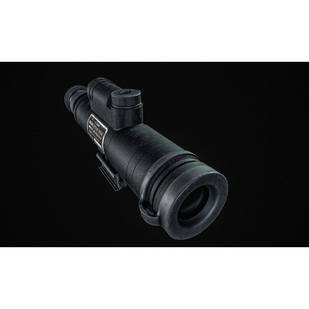 AN PVS 2 Night Vision Scope 3D Model – Low Poly PBR Game Asset, FBX - View 17