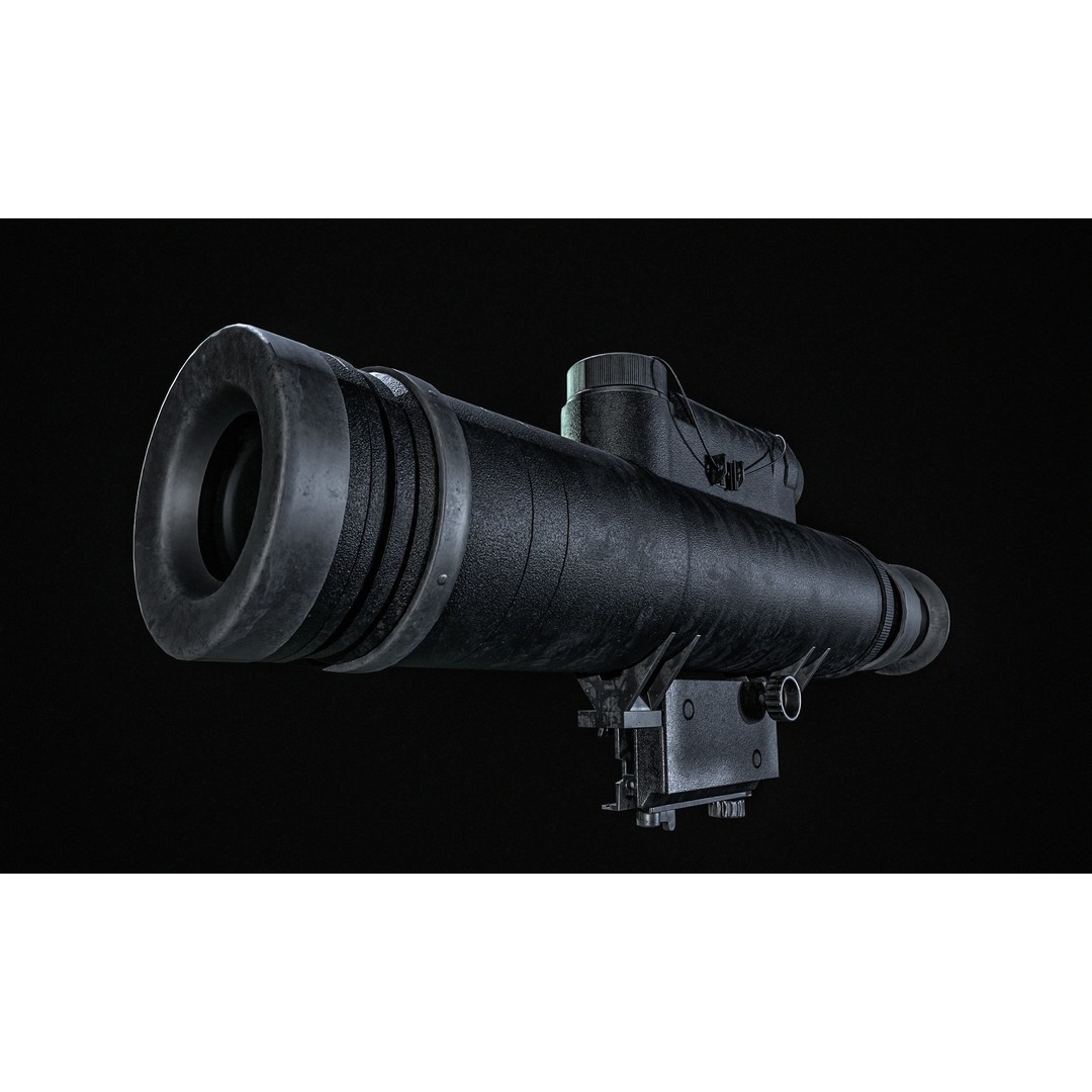AN PVS 2 Night Vision Scope 3D Model – Low Poly PBR Game Asset, FBX - View 18