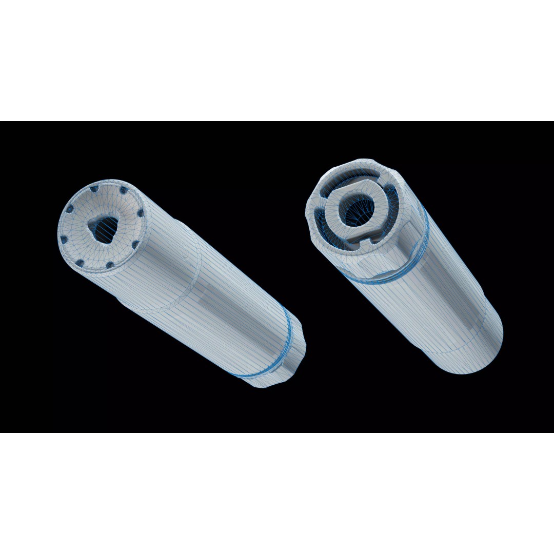 AR15 Silencer 3D Model – Low Poly Game-Ready Asset, FBX, OBJ