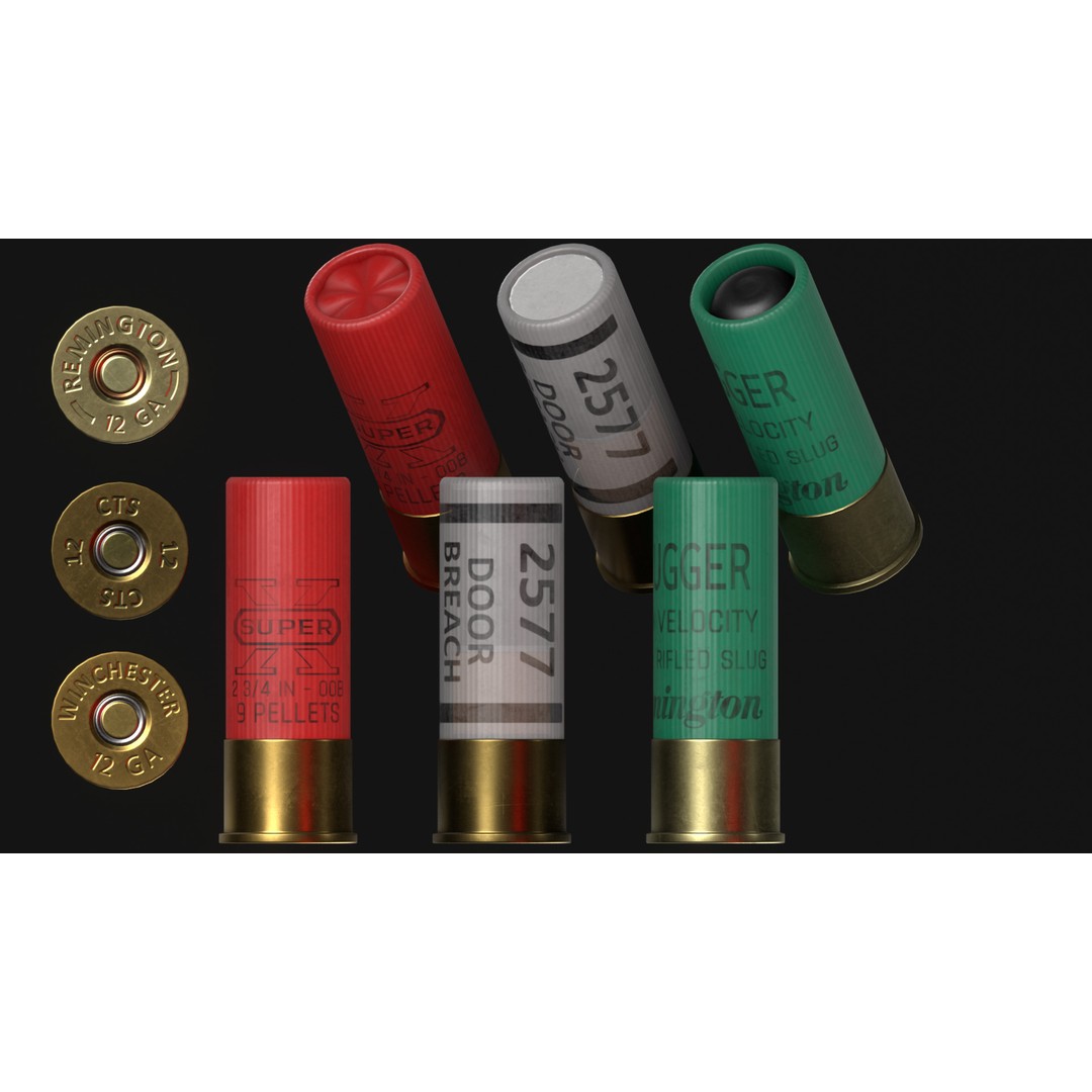 Benelli M3A1 3D Model – Low Poly Combat Shotgun Asset, FBX, OBJ - View 20