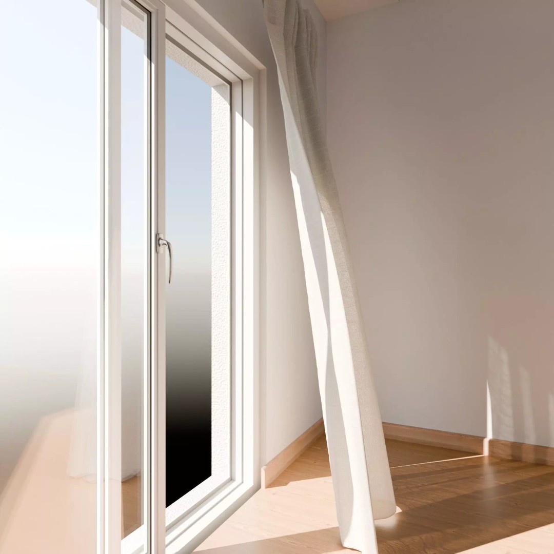 Wind Animated Curtain 3D Model – Realistic Animation, FBX, OBJ, Blender - View 2