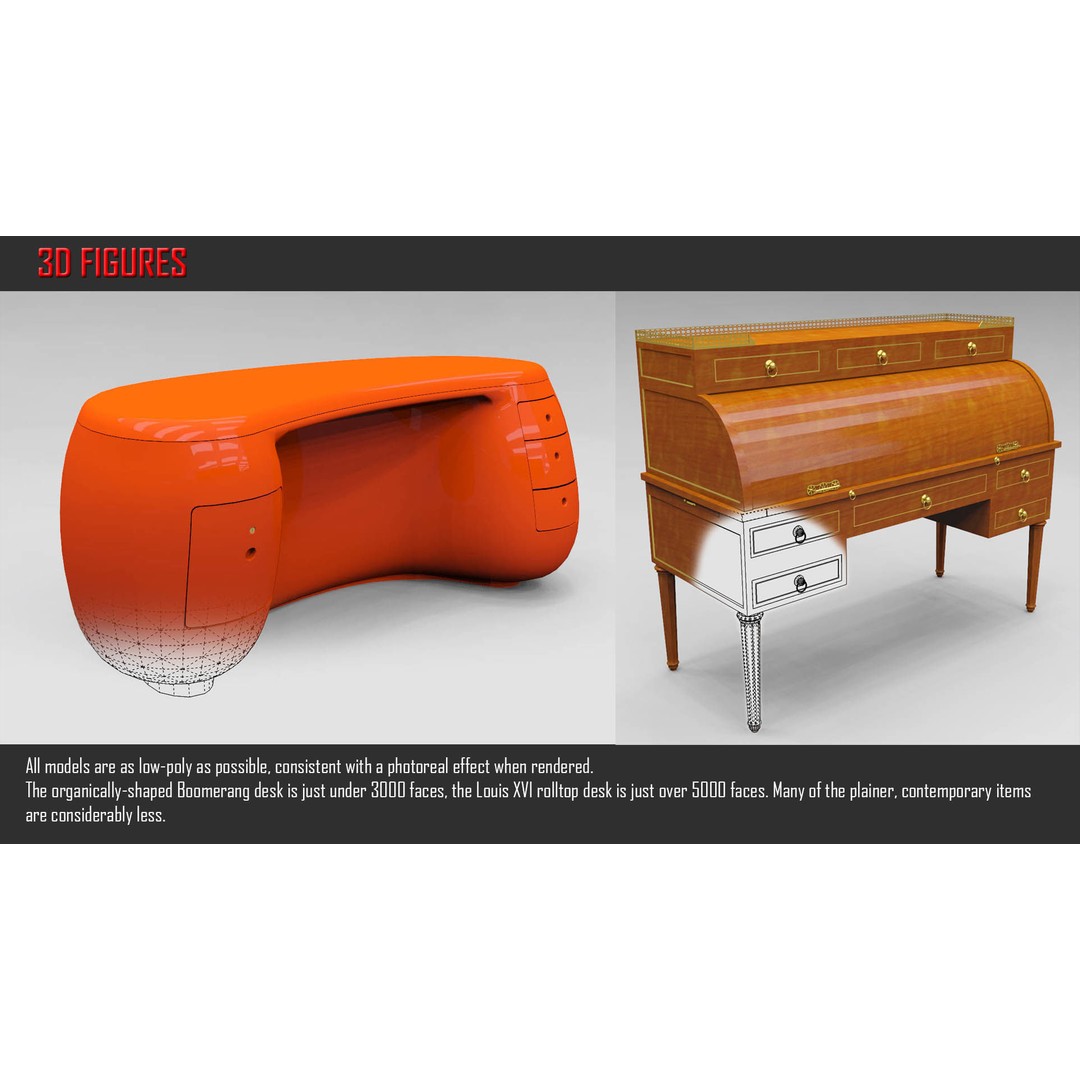 Storage and Display 3D Model – Low Poly Furniture Collection, SketchUp - View 4