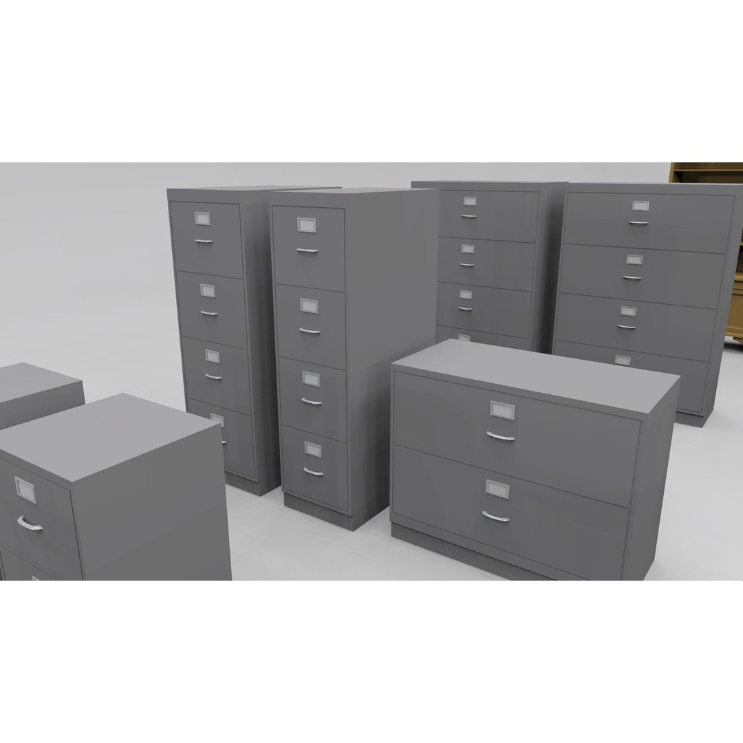 Storage and Display 3D Model – Low Poly Furniture Collection, SketchUp - View 7