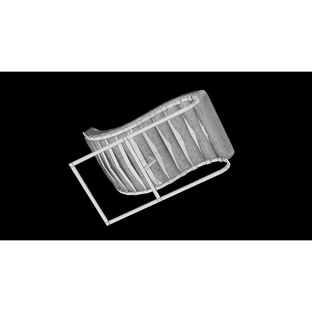 Low-Poly Chair 3D Model – Realistic Furniture Asset, FBX & OBJ - View 35
