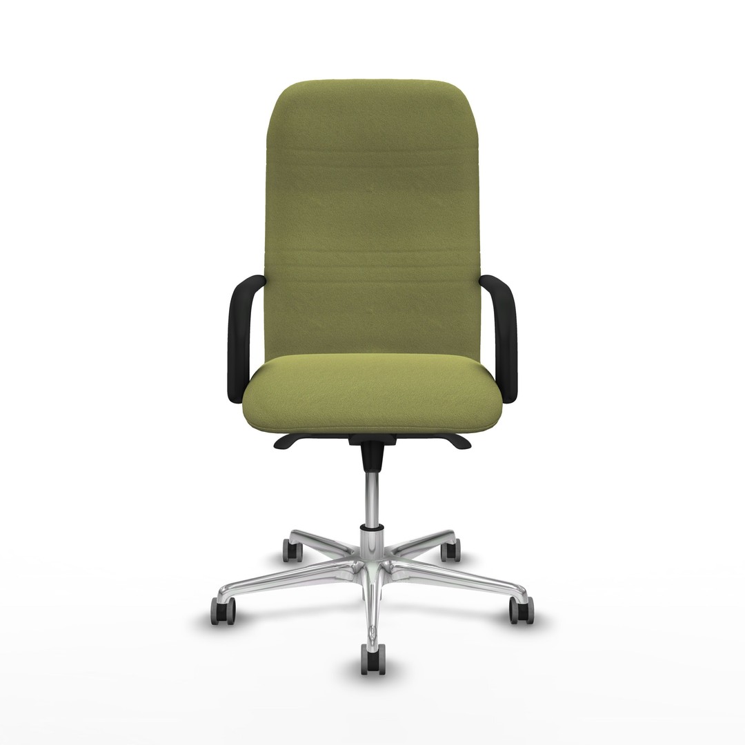 Modern Office Chair 3D Model – Low Poly Ergonomic Design, FBX & OBJ - View 3