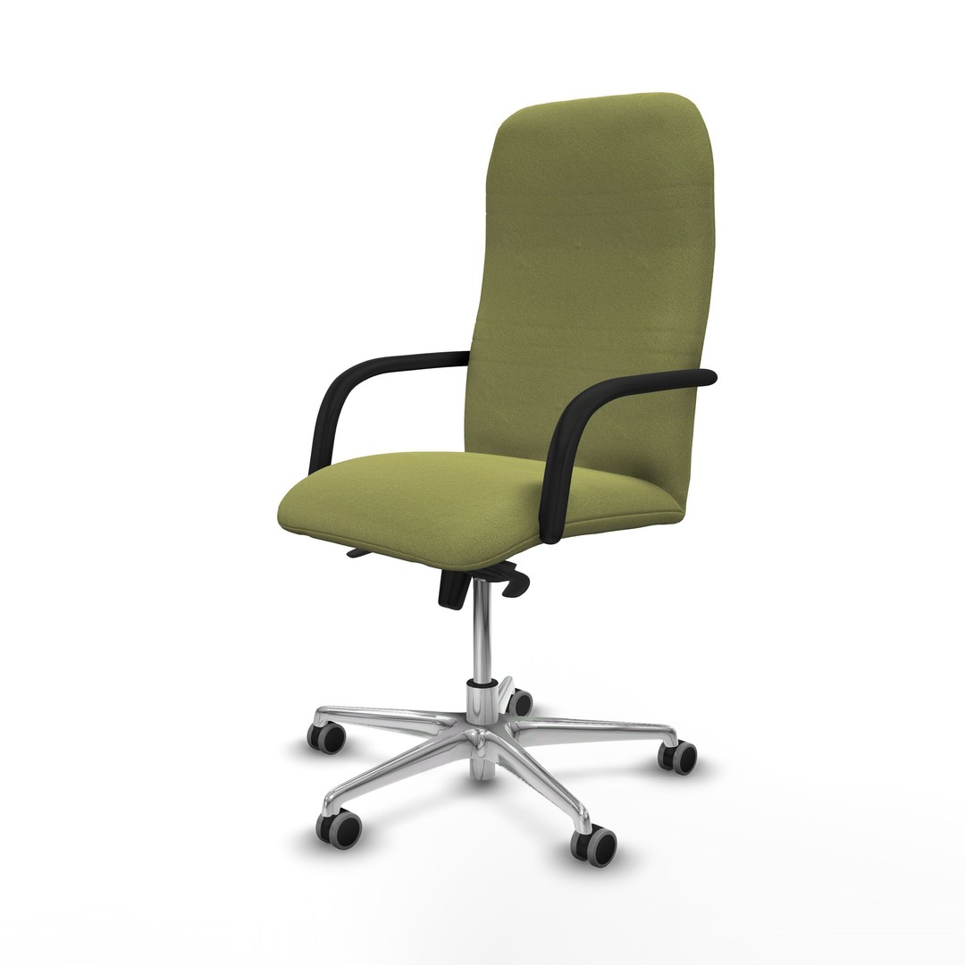 Modern Office Chair 3D Model – Low Poly Ergonomic Design, FBX & OBJ - View 4
