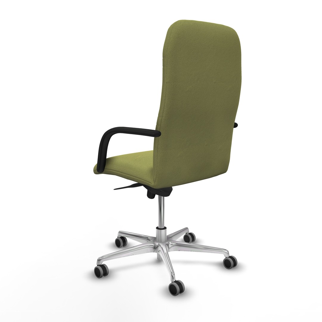 Modern Office Chair 3D Model – Low Poly Ergonomic Design, FBX & OBJ - View 6