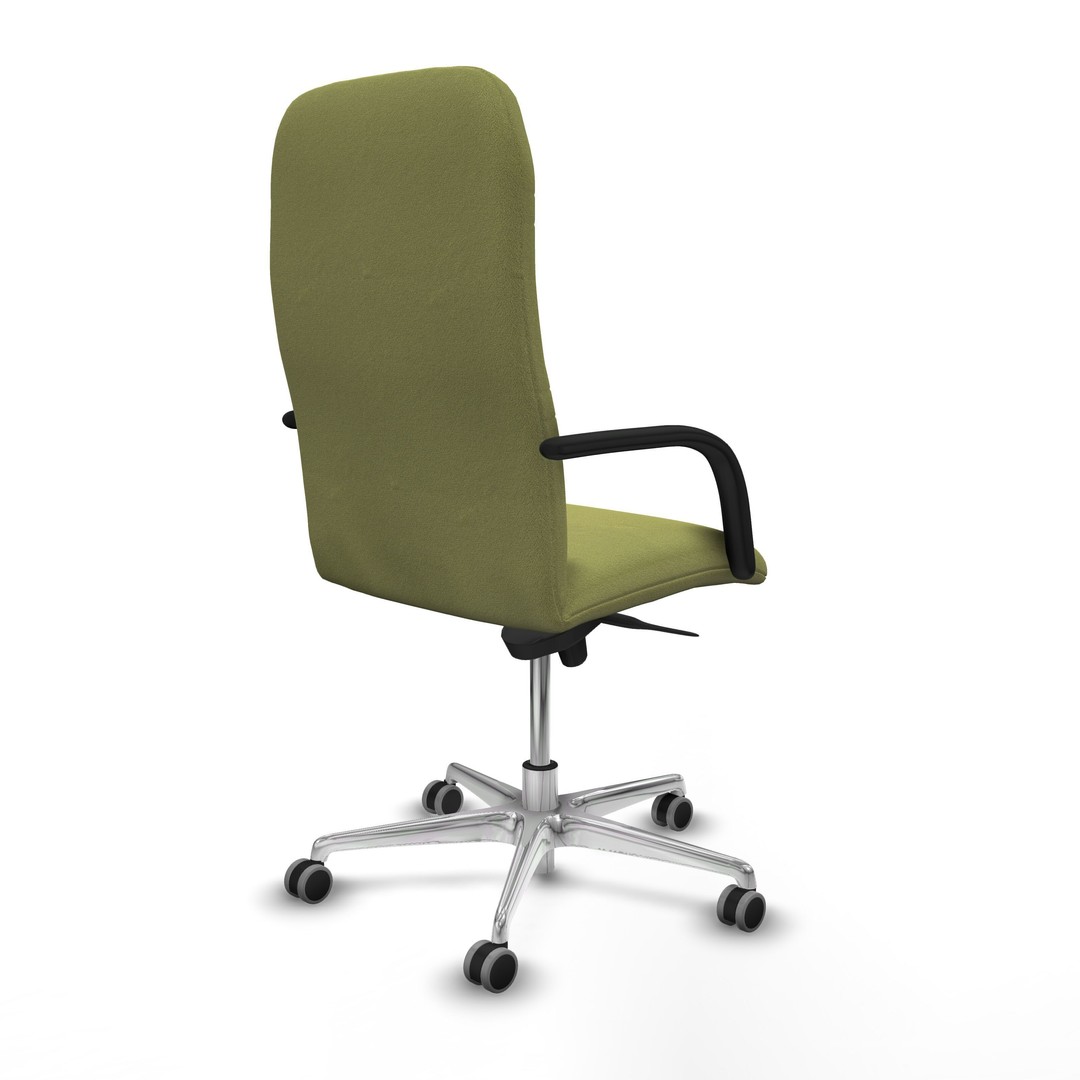 Modern Office Chair 3D Model – Low Poly Ergonomic Design, FBX & OBJ - View 8
