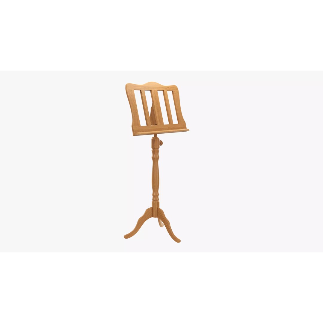 Music Sheet Stand 3D Model – PBR Tripod Asset, FBX & OBJ Formats - View 2