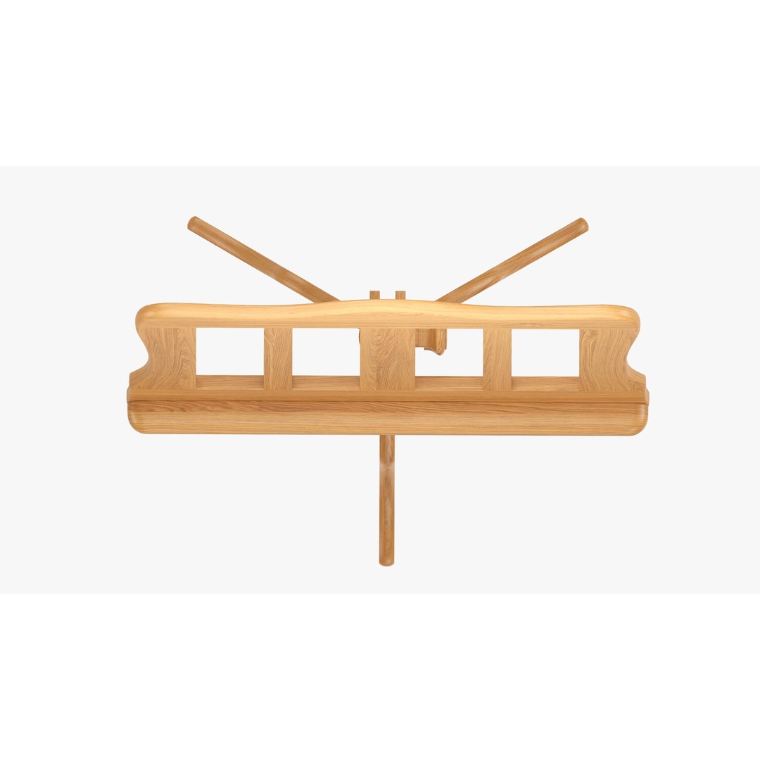Music Sheet Stand 3D Model – PBR Tripod Asset, FBX & OBJ Formats - View 7