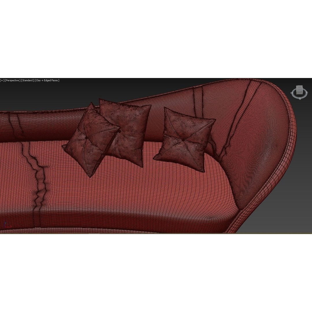 Wonatti Manarola Sofa 3D Model – Luxury Modern Design, FBX & Textures - View 10