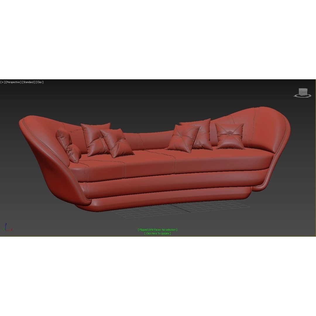 Wonatti Manarola Sofa 3D Model – Luxury Modern Design, FBX & Textures - View 9