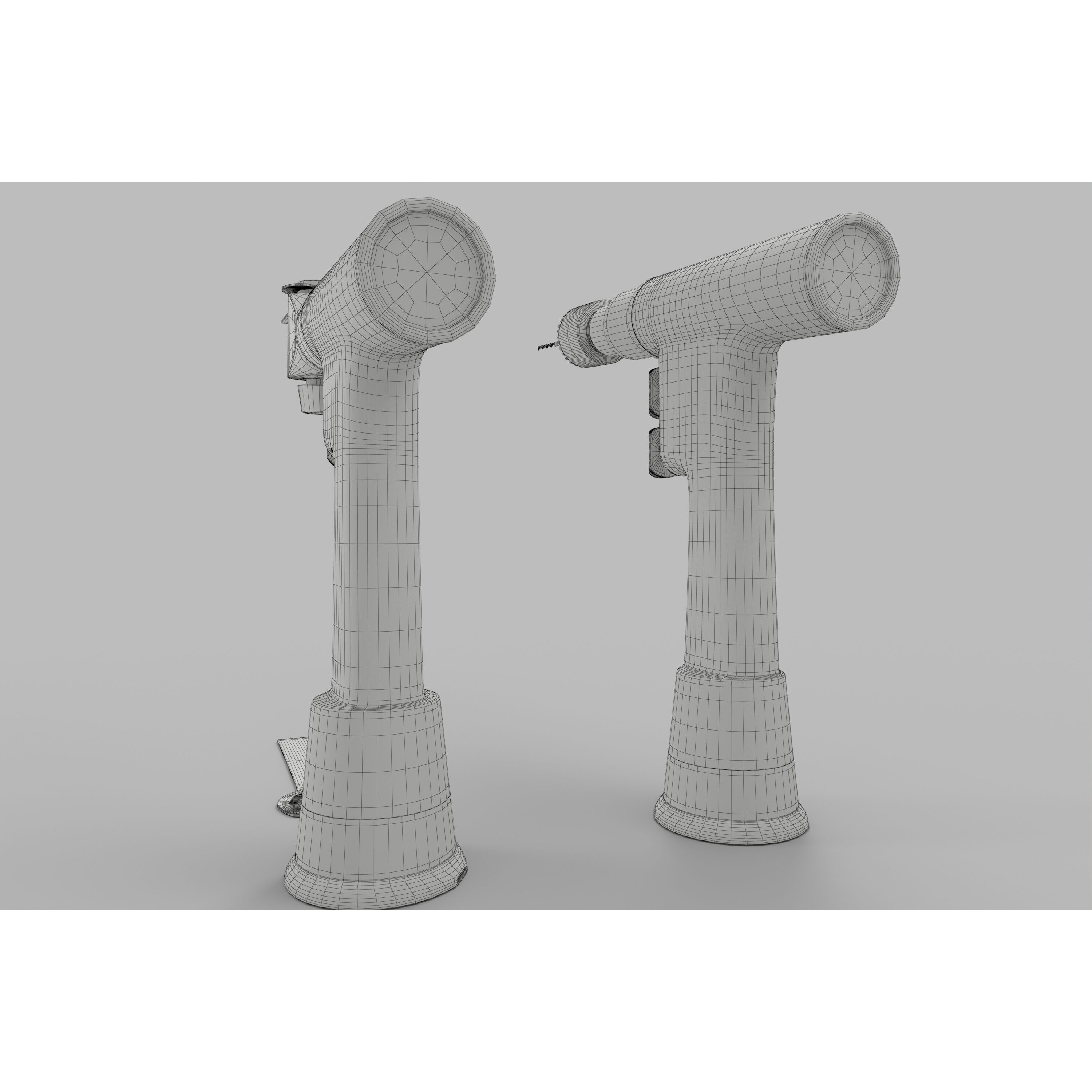 Medical Electric Drill and Bone Saw - Low-Poly Game-Ready 3D Model - View 19