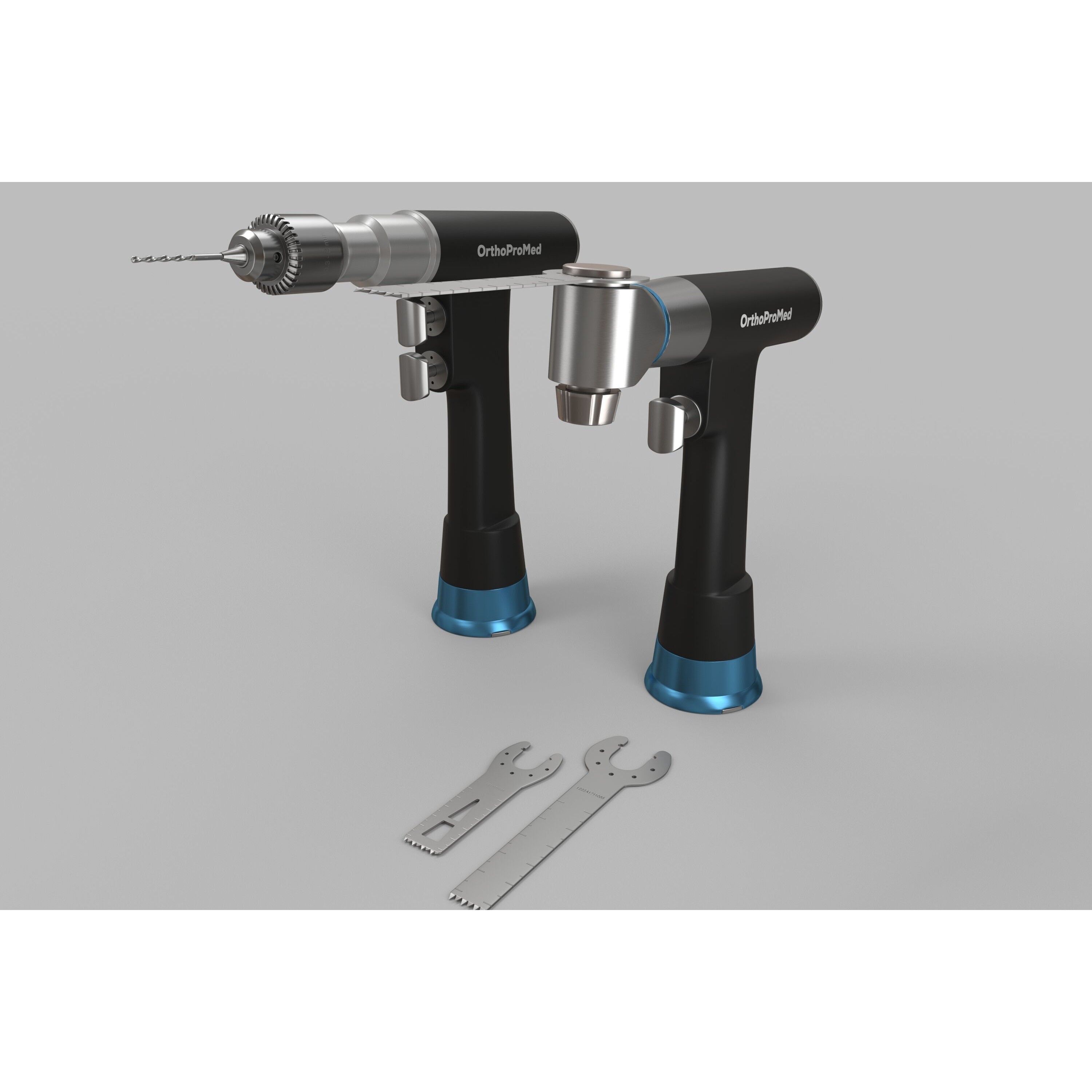 Medical Electric Drill and Bone Saw - Low-Poly Game-Ready 3D Model - View 4