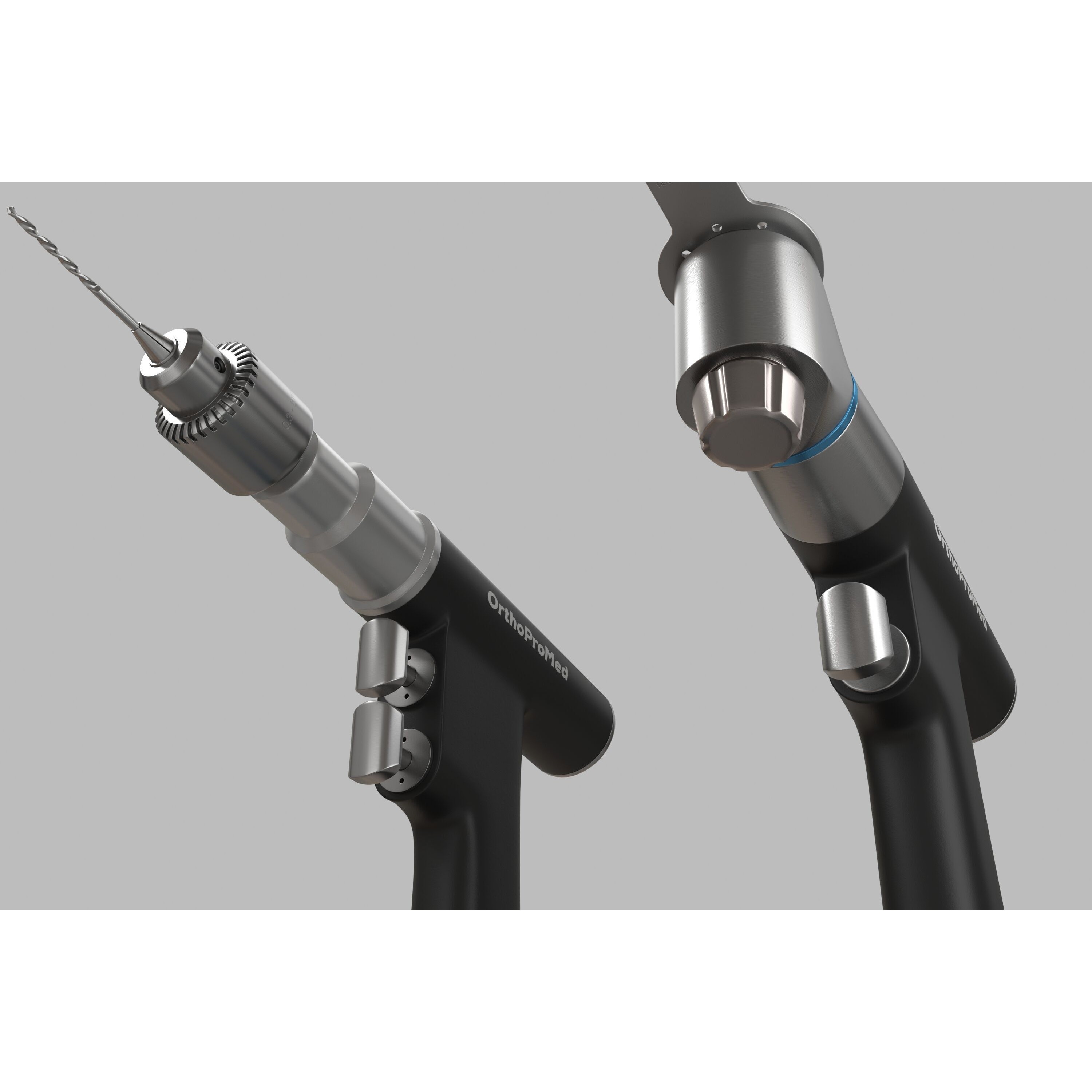 Medical Electric Drill and Bone Saw - Low-Poly Game-Ready 3D Model - View 6