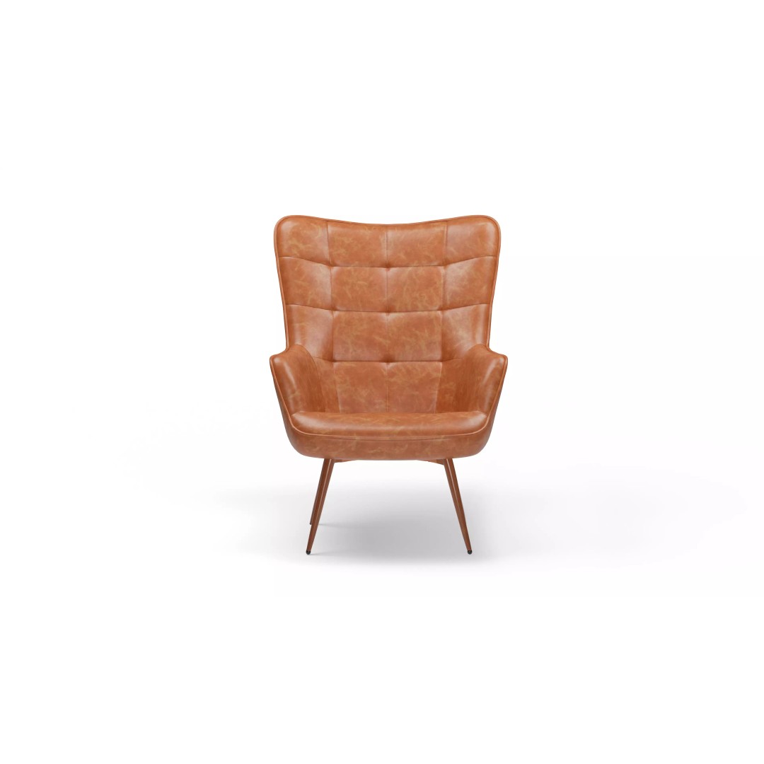 Tufted Chair 3D Model – Low Poly Game Asset for Interior Visualization - View 5