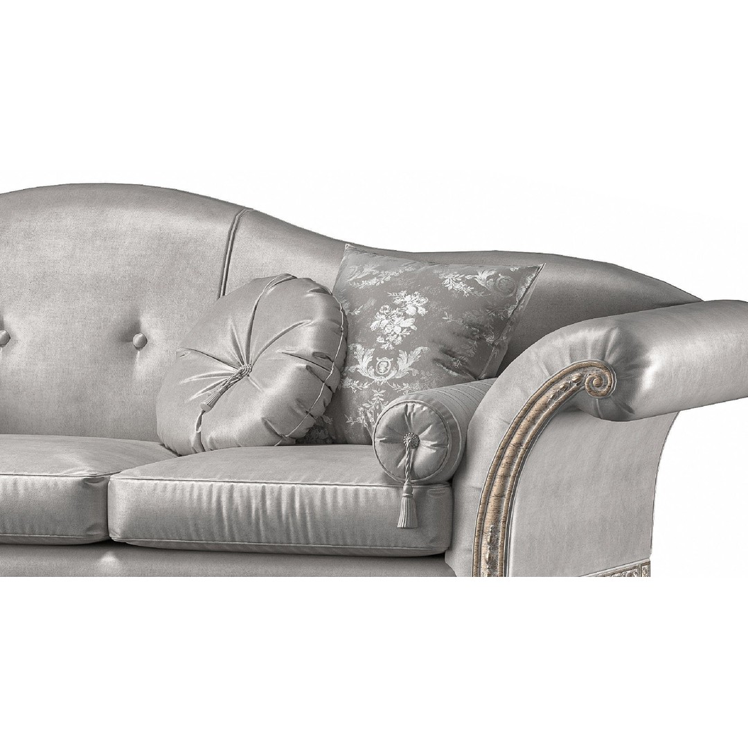 Juliettes Interiors Italian Sofa 3D Model – Classical Rococo Design, FBX - View 11