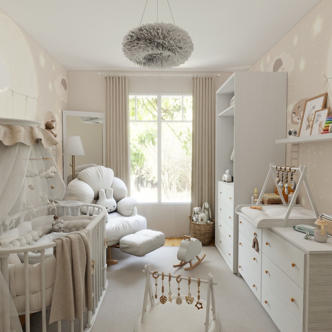 Baby Room 3D Model – Realistic Blender Scene for Nursery Decor - View 10