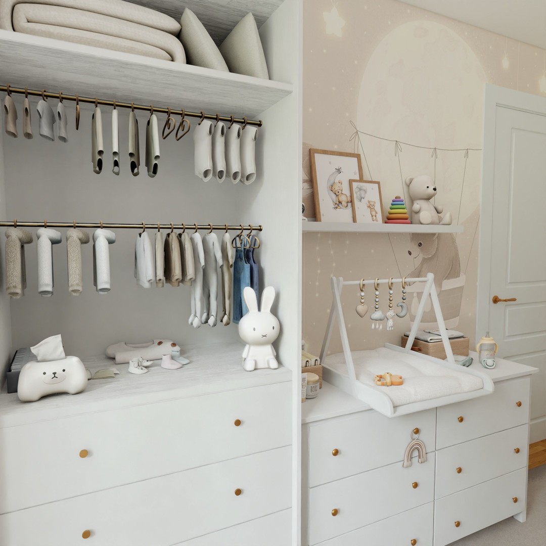 Baby Room 3D Model – Realistic Blender Scene for Nursery Decor - View 4