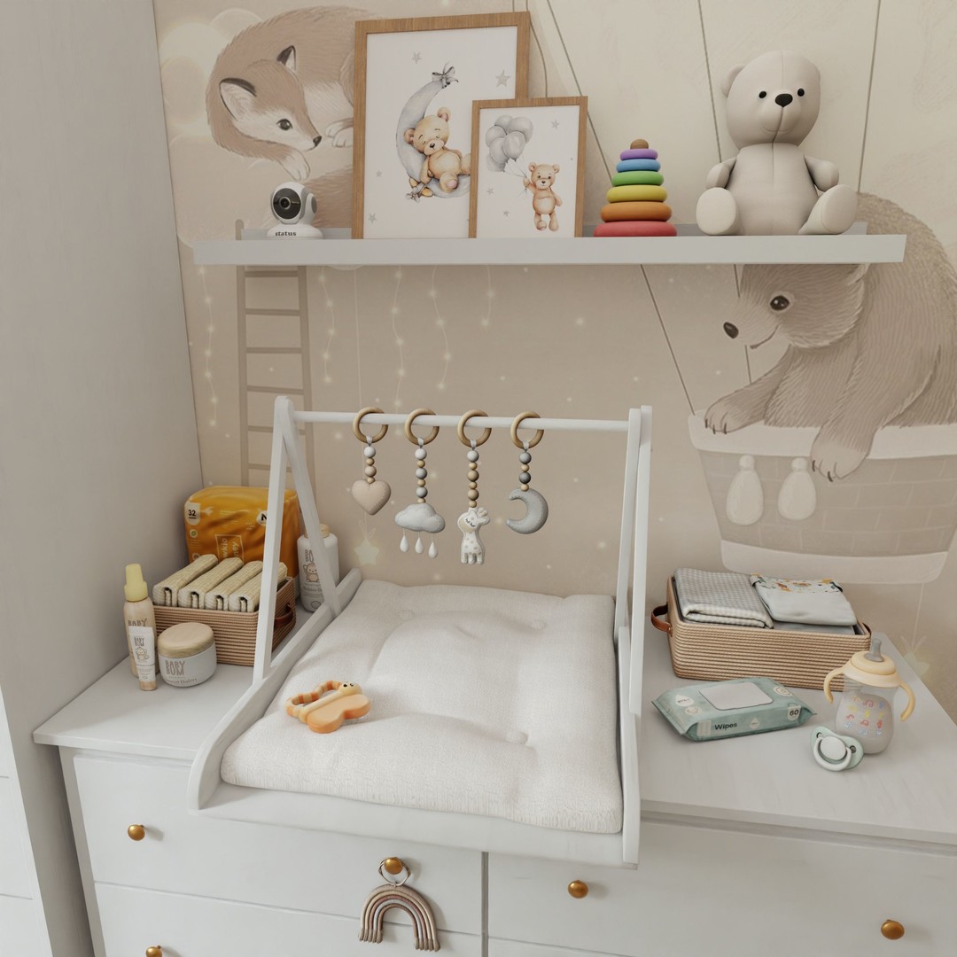 Baby Room 3D Model – Realistic Blender Scene for Nursery Decor - View 5