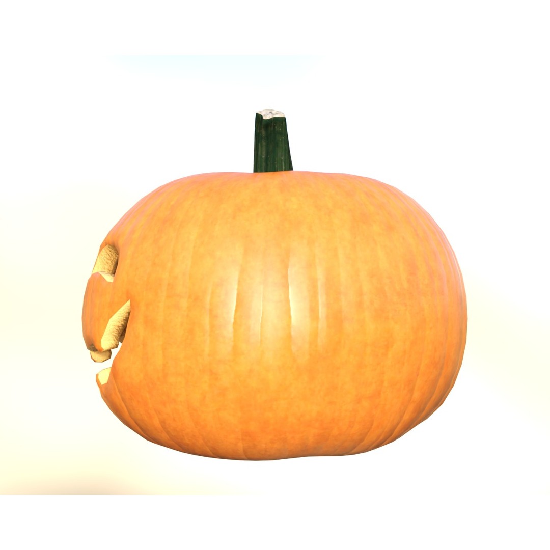 Halloween Pumpkin Pack 3D Model – Low Poly Game Asset, FBX - View 13