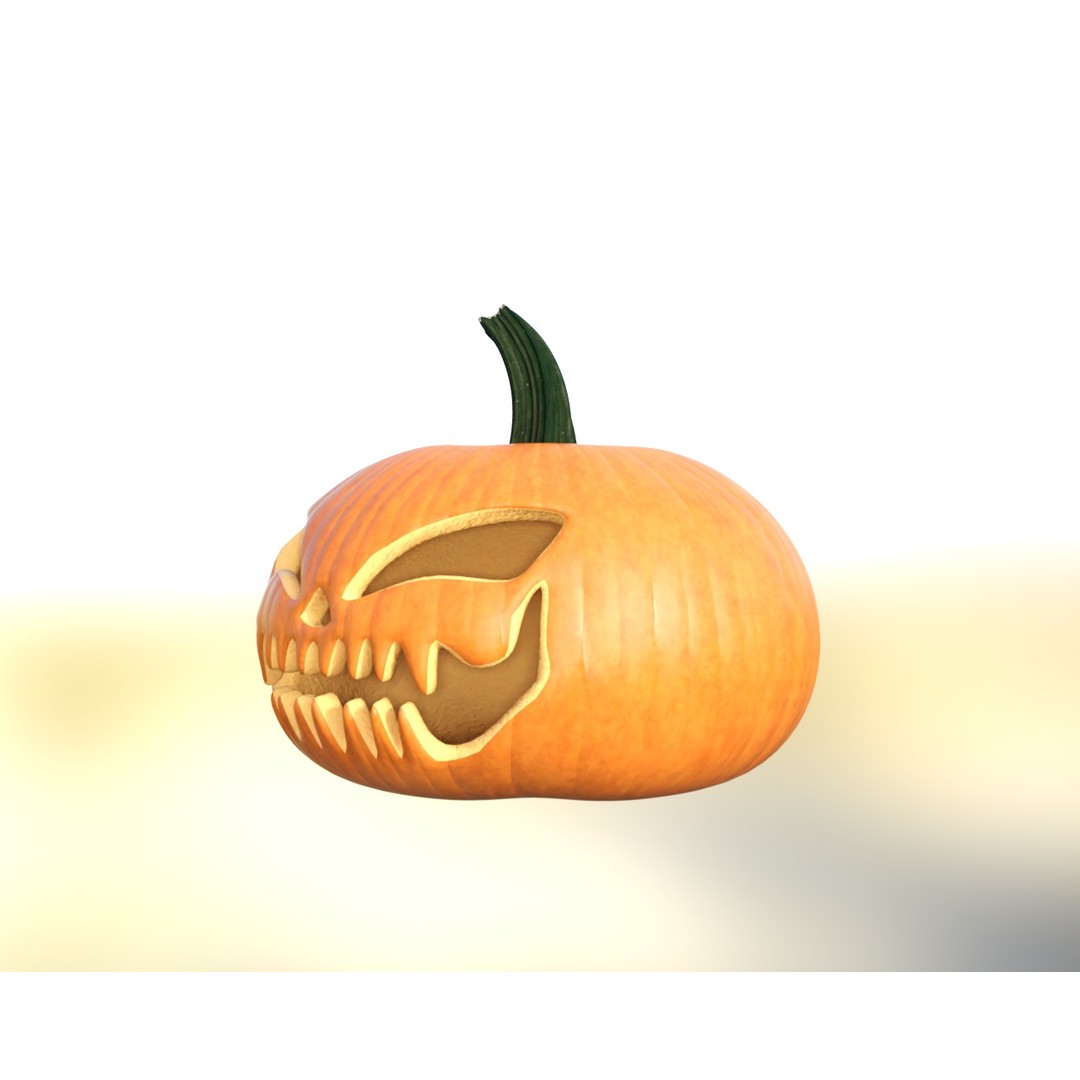 Halloween Pumpkin Pack 3D Model – Low Poly Game Asset, FBX - View 17