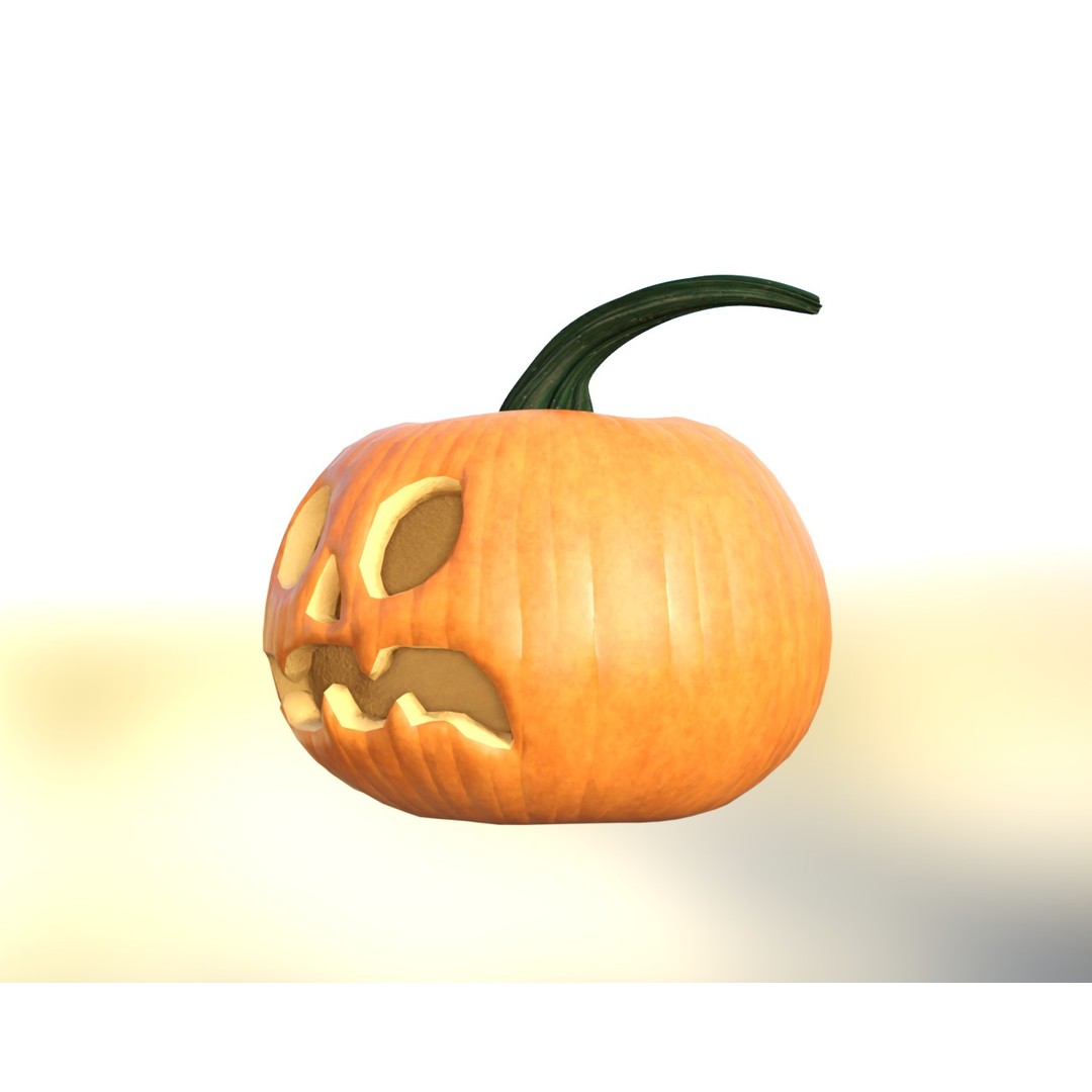 Halloween Pumpkin Pack 3D Model – Low Poly Game Asset, FBX - View 18