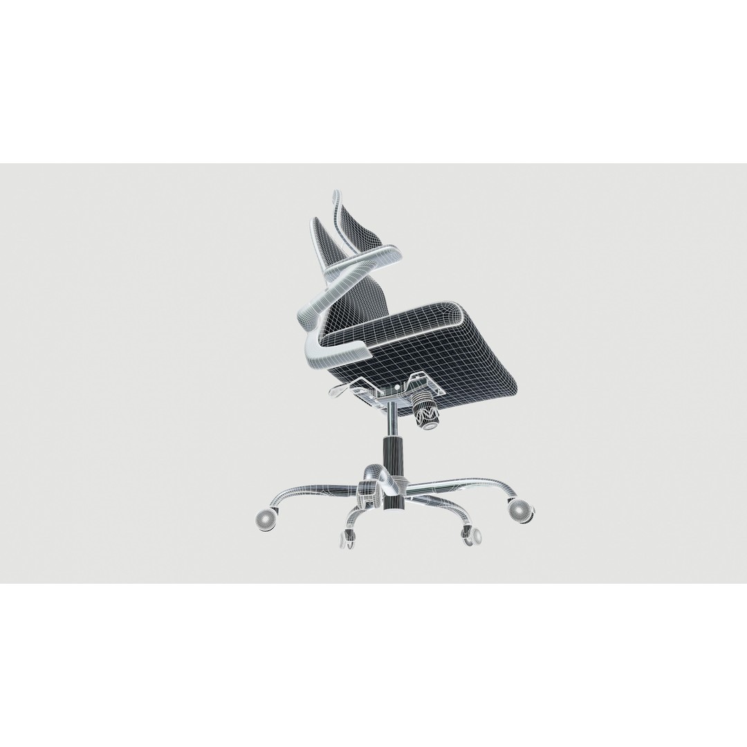 Office Chair 3D Model – Ergonomic Design with PBR Textures, FBX