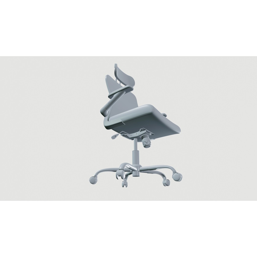 Office Chair 3D Model – Ergonomic Design with PBR Textures, FBX - View 10