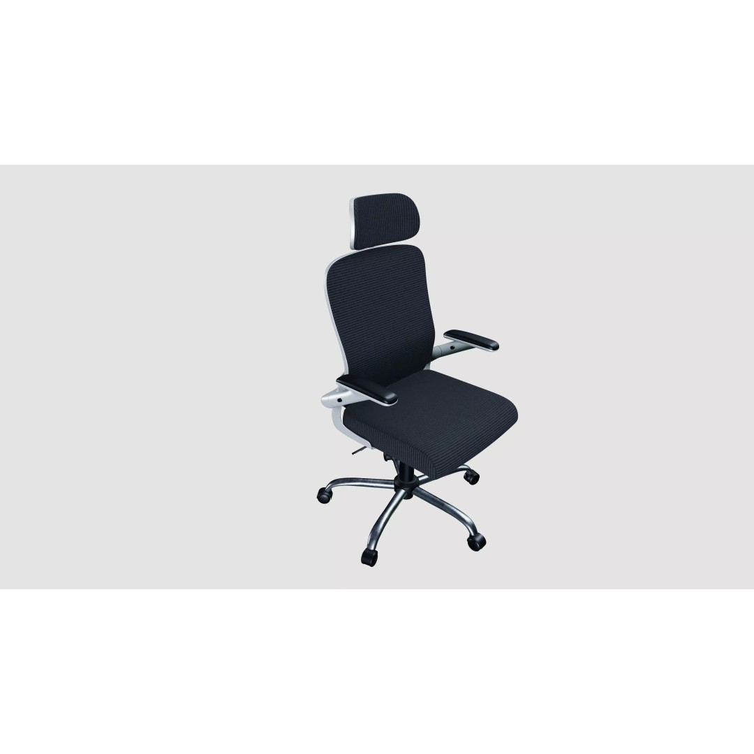Office Chair 3D Model – Ergonomic Design with PBR Textures, FBX - View 2