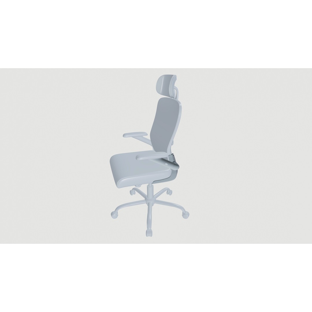 Office Chair 3D Model – Ergonomic Design with PBR Textures, FBX - View 8