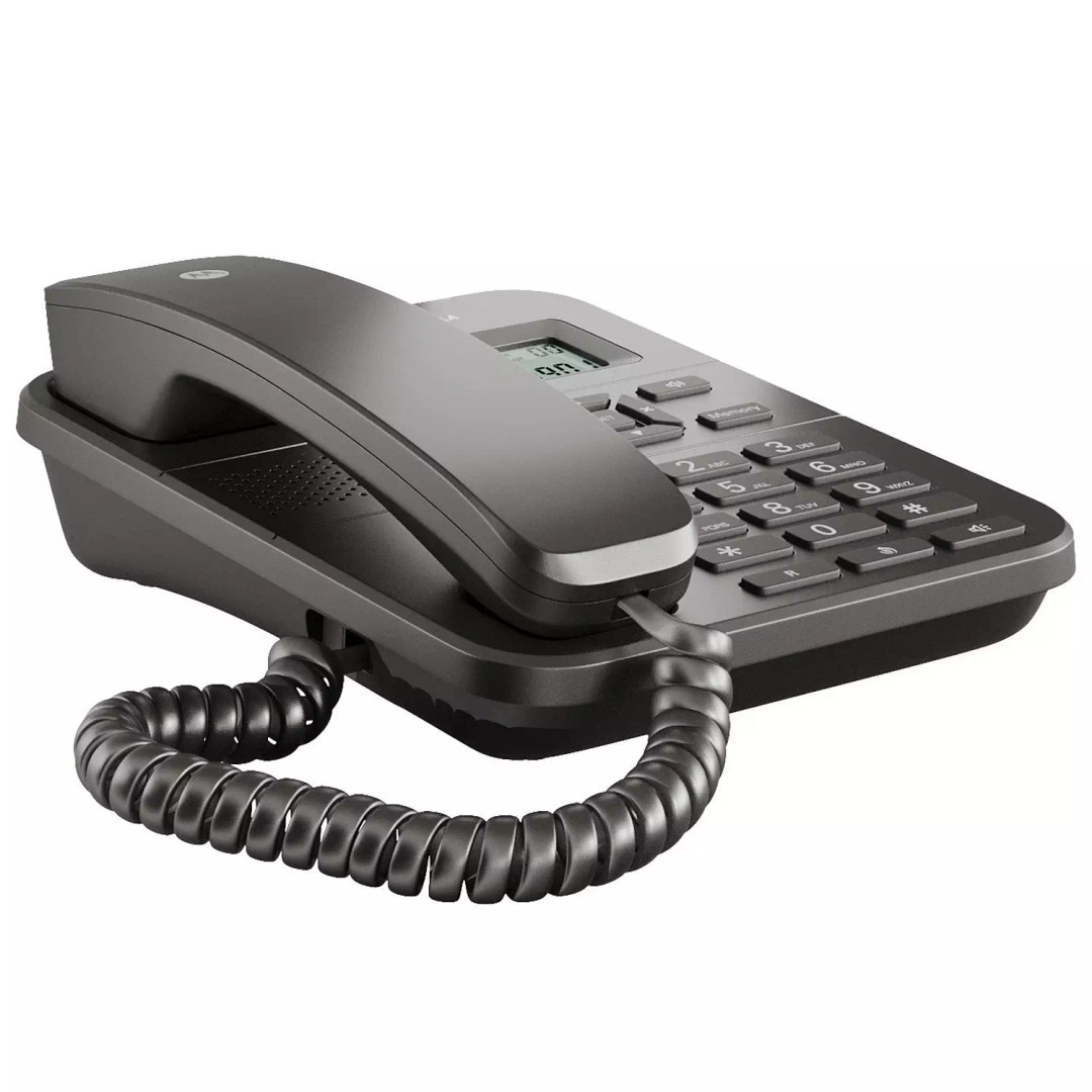 Motorola Corded Telephone 3D Model – Realistic PBR Asset, FBX, OBJ - View 3