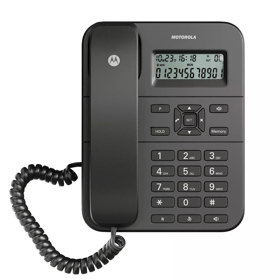 Motorola Corded Telephone 3D Model – Realistic PBR Asset, FBX, OBJ - View 4