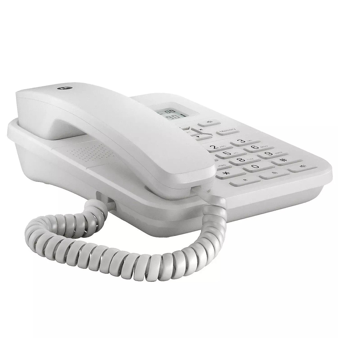 Motorola Corded Telephone 3D Model – Realistic PBR Asset, FBX, OBJ - View 9