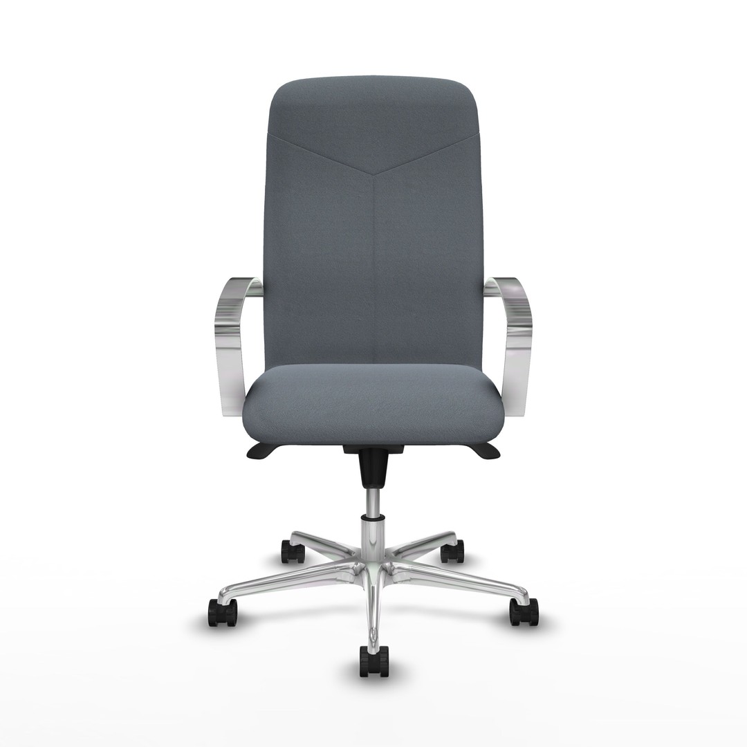 Modern Office Chair 3D Model – Low Poly Ergonomic Design, FBX & OBJ - View 3