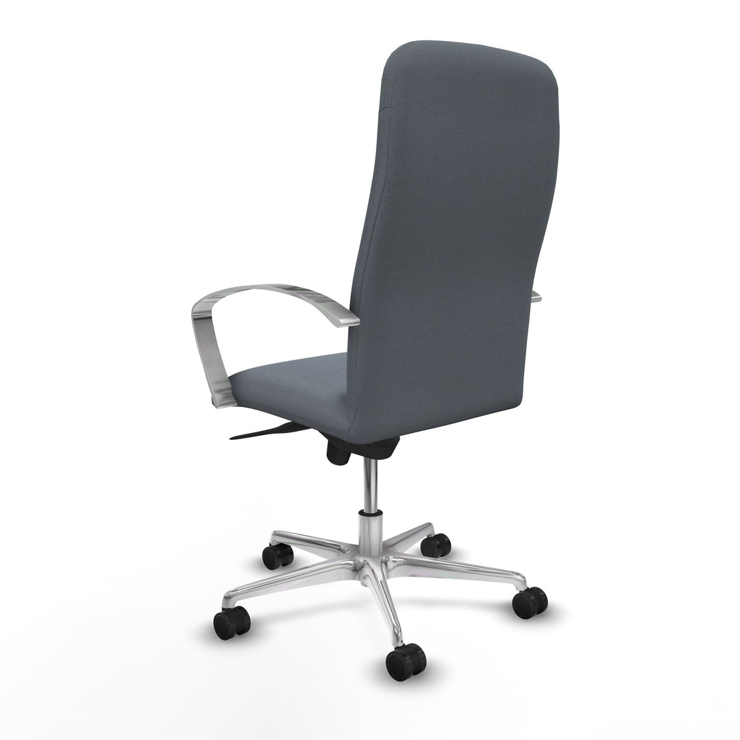 Modern Office Chair 3D Model – Low Poly Ergonomic Design, FBX & OBJ - View 6