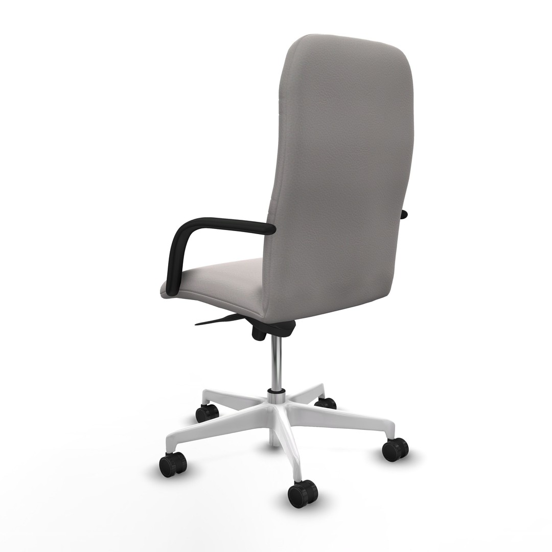 Modern Office Chair 3D Model – Low Poly Ergonomic Design, FBX & OBJ - View 6