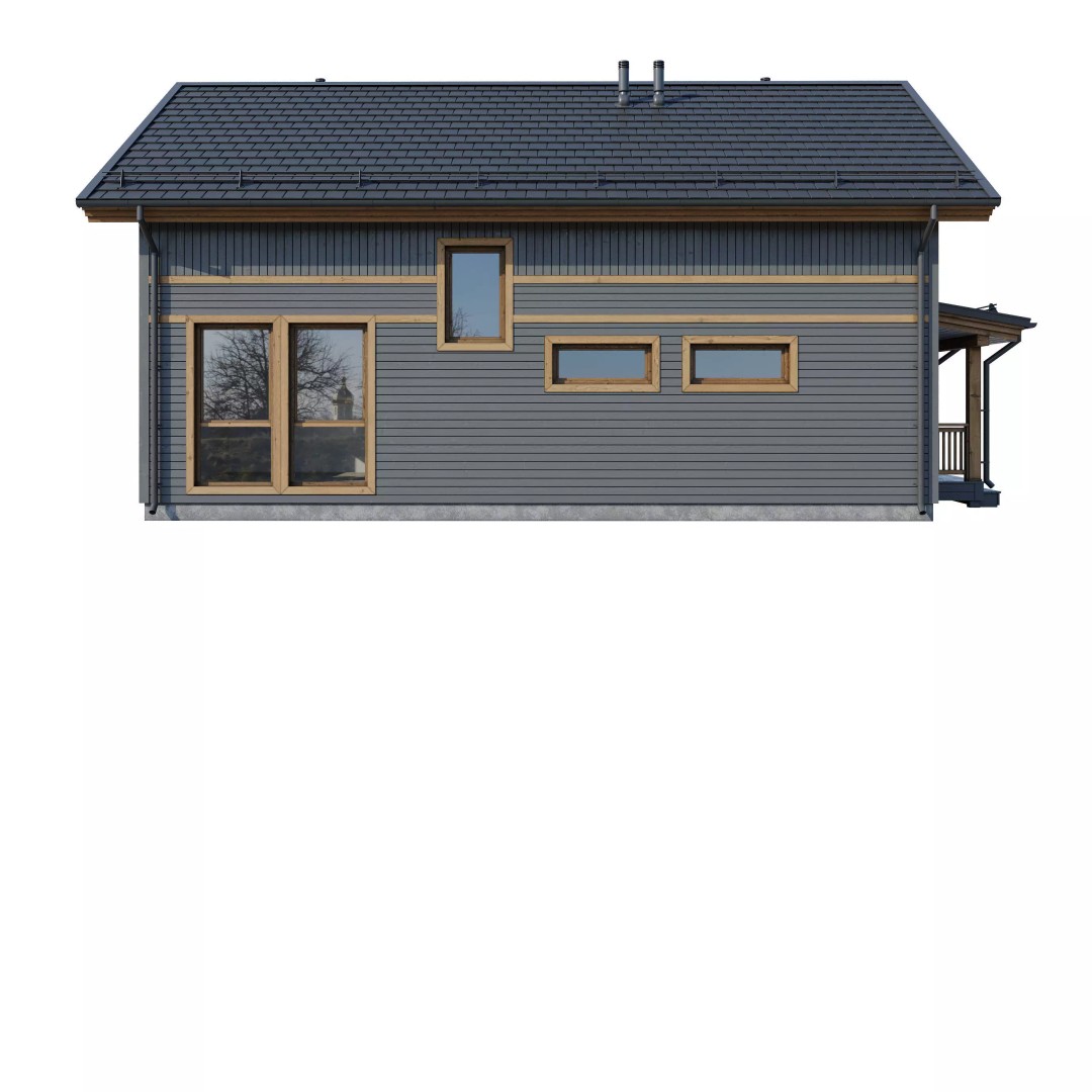 Alpine House 3D Model – Realistic Mansion with PBR Textures, FBX - View 26