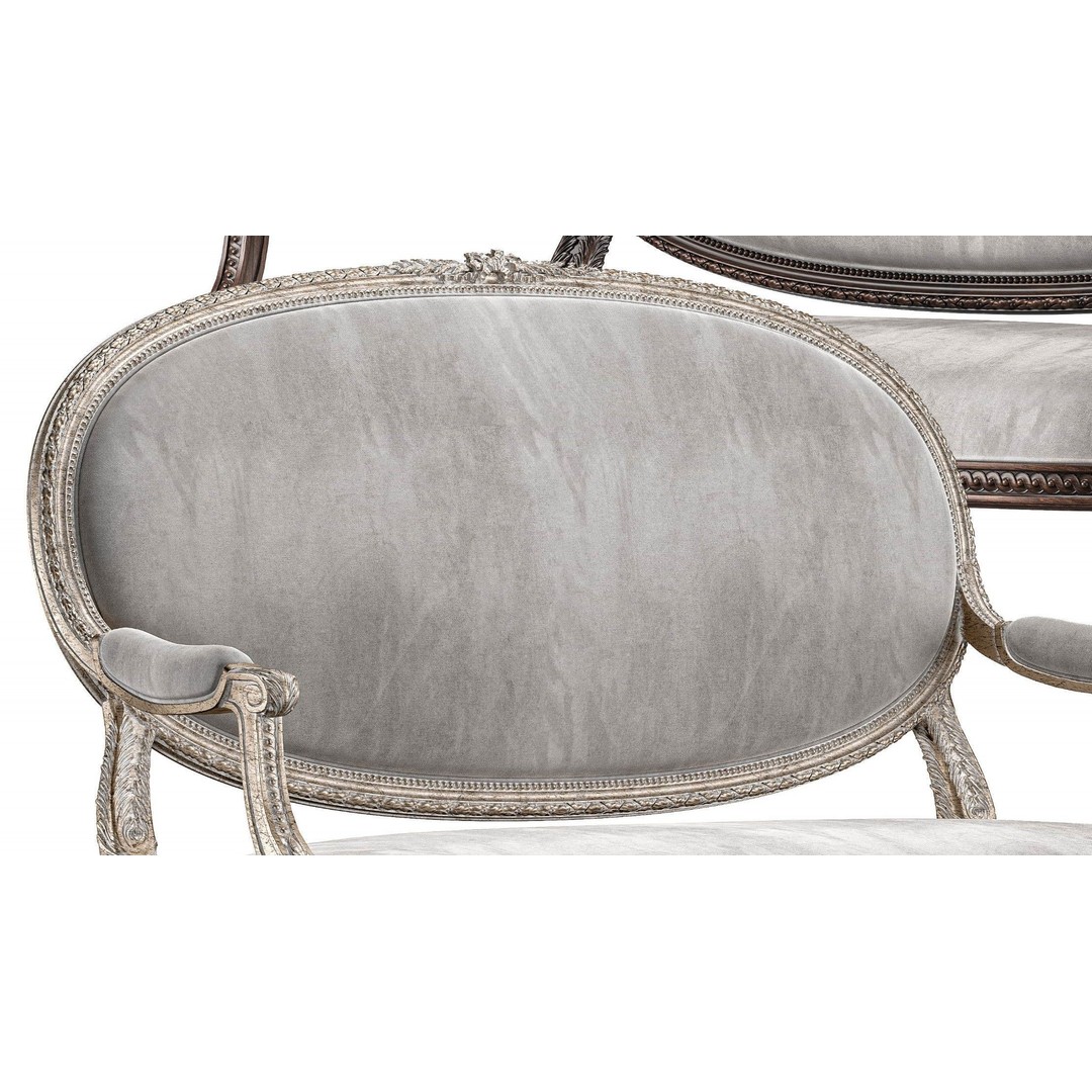 Chairish Louis Sofa 3D Model – Classical Rococo Furniture, FBX - View 7