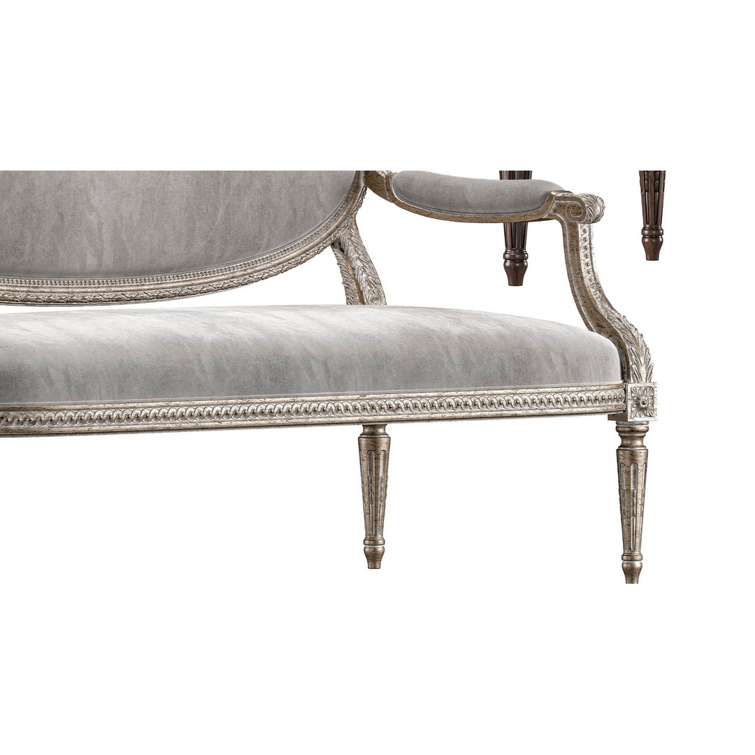 Chairish Louis Sofa 3D Model – Classical Rococo Furniture, FBX - View 8