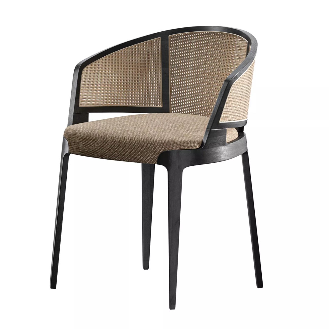 Velis Cane 3D Model – Modern Chair with Textures and UV Mapping - View 2