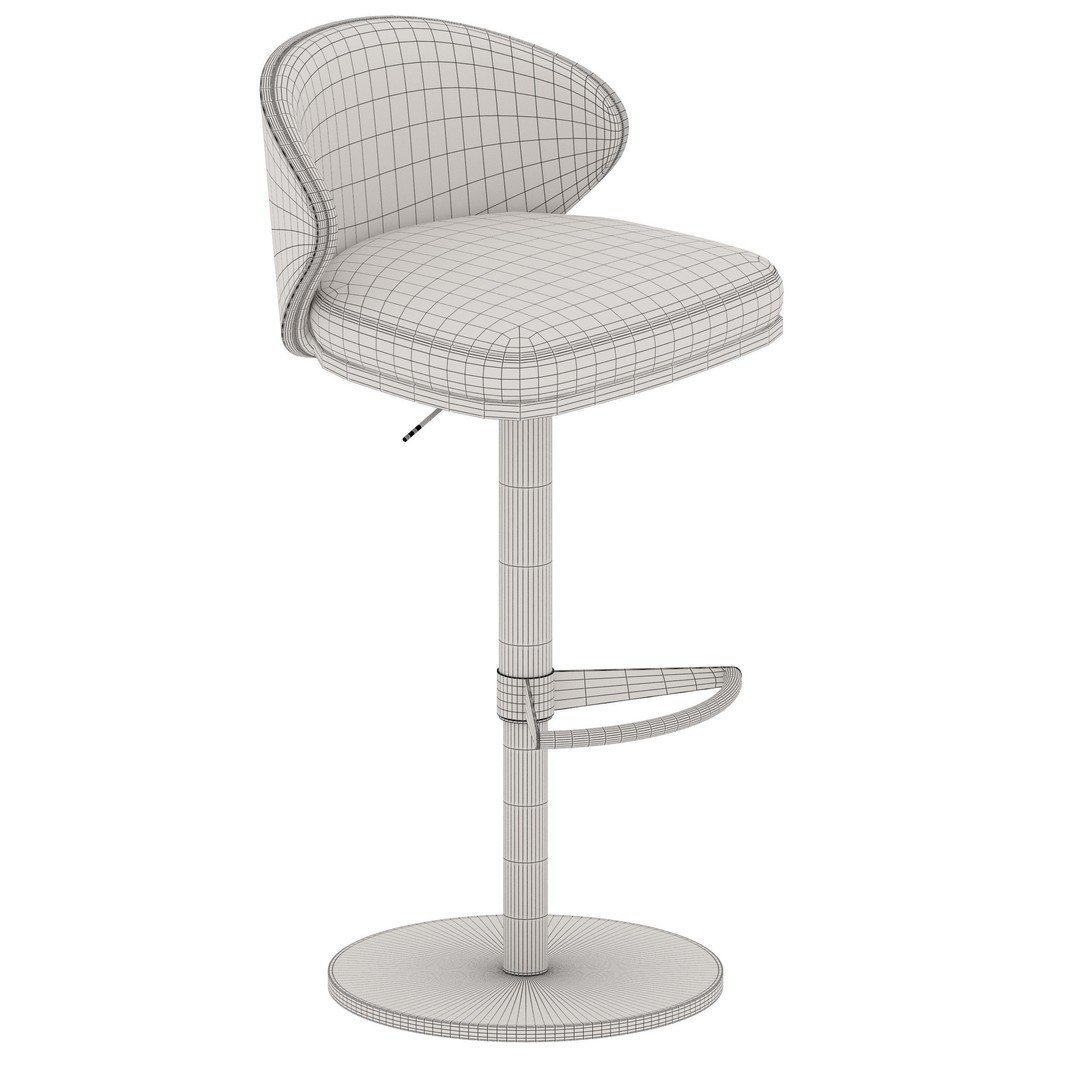 Barstool 3D Model – High Poly Game Asset, FBX, PBR Textures