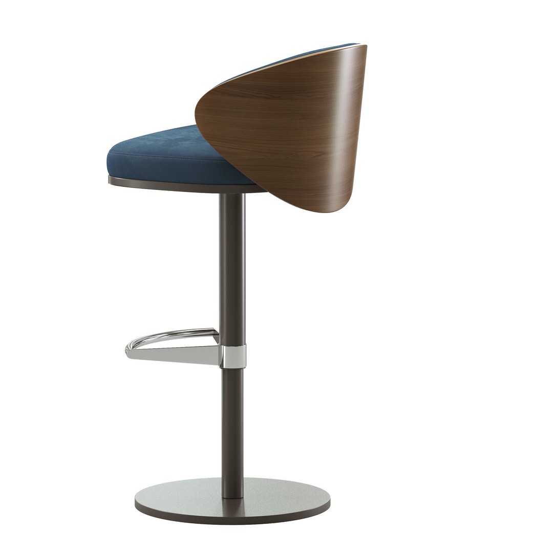 Barstool 3D Model – High Poly Game Asset, FBX, PBR Textures - View 5