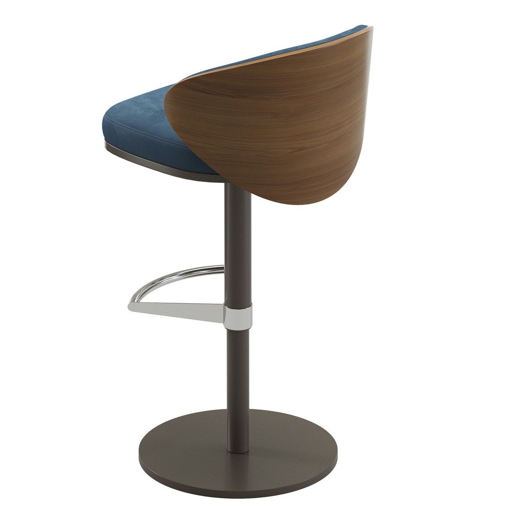 Barstool 3D Model – High Poly Game Asset, FBX, PBR Textures - View 6